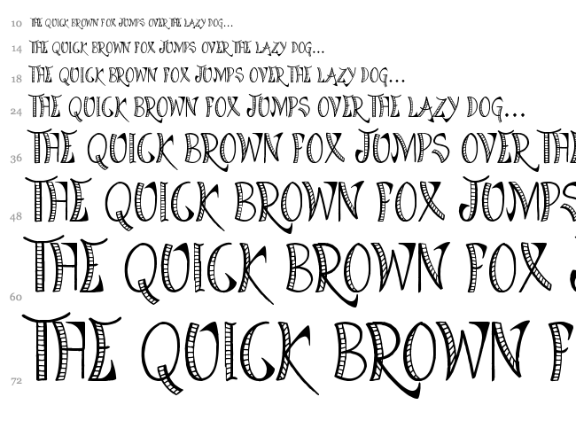 Bright Star Tonight font waterfall